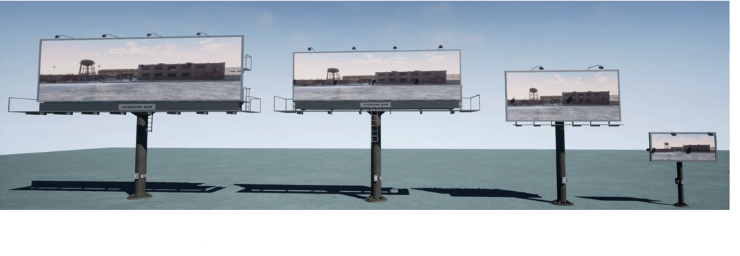 Les différentes tailles de panneaux d’affichage.